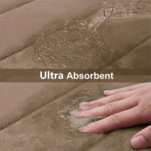Buganda Memory Foam Bath Mat 24 x 16, Ultra Soft Absorbent Bathroom Rugs - Image 5