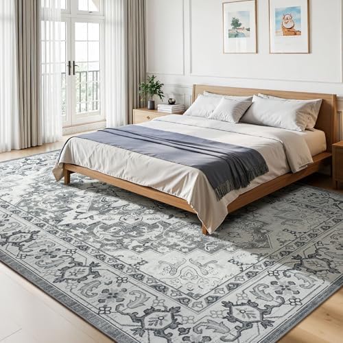 Lessymo Area Rugs 9x12 Living Room, Machine Washable Large Rug for Bedroom - Image 2