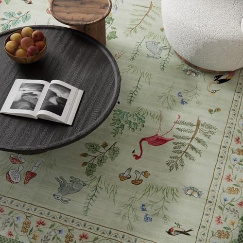 Machine Washable Kitchen Runner Rugs: 2'6"x8' Hallway Runner Non Slip Low Pile Stain Resistant Soft Carpet Runner Rugs for Bedroom Hallway Indoor Entryway Kitchen Laundry Room Beside Farmhouse - Image 3