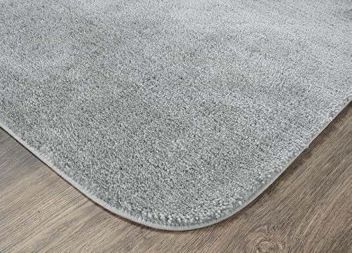 Garland Rug Traditional Nylon Washable Platinum Gray 22" X 60" Bath Rug - Soft, Absorbent, And Stylish for Your Bathroom - Image 4