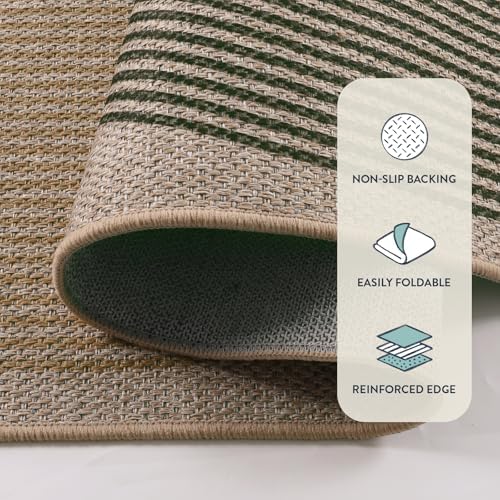 Lahome Modern Rainbow Easy Jute Rug 9x12, Large Nature Rugs for Living Room - Image 4