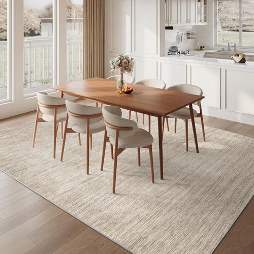 Valenrug 8x10 Area Rugs for Living Room, Large Washable Rug Non Slip, Brown - Image 5