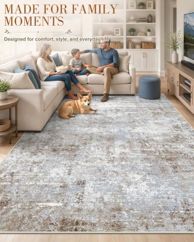 OLANLY 6x9 Washable Area Rug, Soft Non Slip Carpet for Bedroom Living Room - Image 3