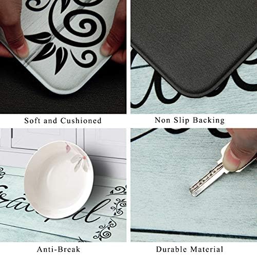 HEBE Anti Fatigue Kitchen Mat Set of 2, Cushioned Kitchen Mats for Floor - Image 3