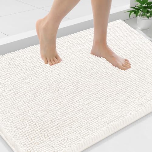 Smiry Bathroom Rugs 36X24, Luxury Chenille Extra Soft Absorbent Bath Mat by Smiry