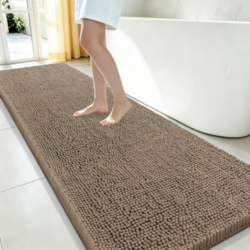 Smiry Bathroom Rugs 70X24, Luxury Chenille Extra Soft Absorbent Bath Mat by Smiry