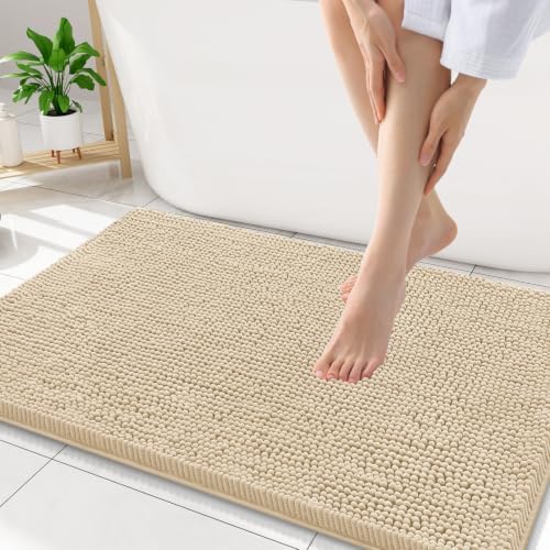 Smiry Bathroom Rugs 32X20, Luxury Chenille Extra Soft Absorbent Bath Mat by Smiry