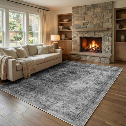 Homemate Washable Rug 6x9 Area Rugs - Vintage Rugs for Living Room by Homemate