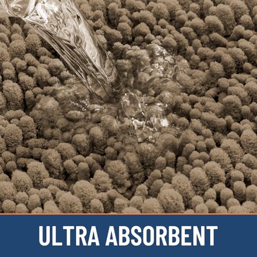 Smiry Bathroom Rugs 44X32, Extra Soft Rubber Backing Chenille Bath Mats - Image 5