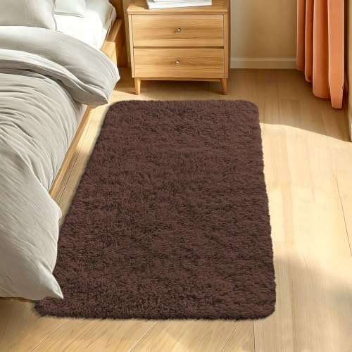 Smiry Area Rugs for Living Room Bedroom 2x5 ft, Fluffy Washable Carpet by Smiry