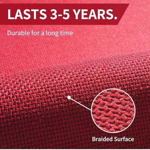 YDKGL Kitchen Rugs Kitchen Mats for Floor Non Slip Washable Red 17"x47" - Image 7