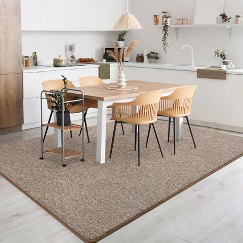 AROGAN 3x10 Runner Rug for Hallway, Long Runner Rugs Non Slip, Matte Brown - Image 6