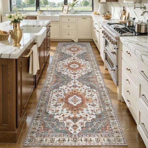 Tangsoo 3x8 Washable Runner Rugs for Hallway, Oriental Runner Rug Non Slip by Tangsoo