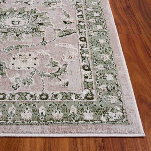 SAFAVIEH Parker Area Rug 8x10, Textured Large Ivory & Green PRK158D - Image 2