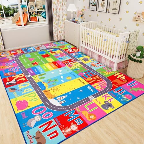 HOMORE Kids Rug, 10x14 Large Educational Rugs for Classroom Playroom - Image 7