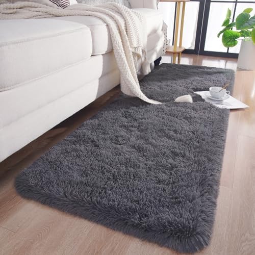 Chicrug Soft Runner Rugs for Bedroom Living Room Plush Fluffy Rugs 2x6 - Image 2