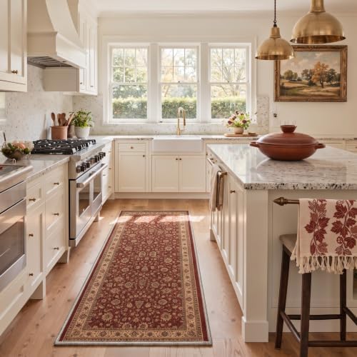 Bavni 5X7 Area Rug for Living Room, Washable Boho Florals Non Slip - Image 5