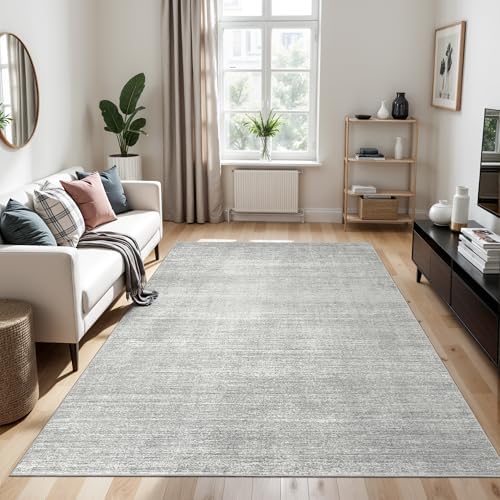 Valenrug 6x9 Area Rugs Non Slip, Large Washable Rugs for Living Room, Grey by Valenrug