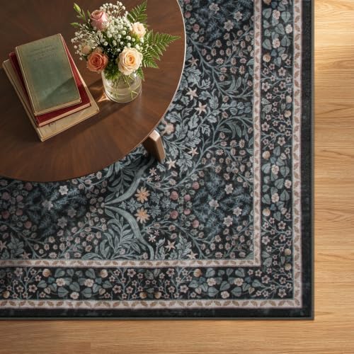 Lahome Black Washable Rugs 8x10, Soft 8x10 Area Rug for Living Room Bedroom - Image 6