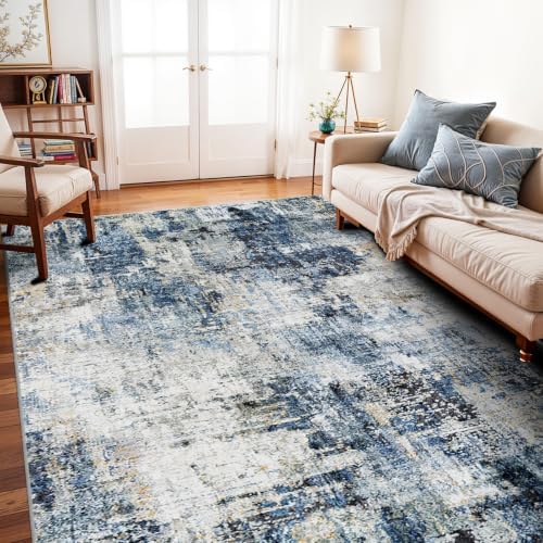 6x12 Rugs for Wide Hallway Thin Washable Area Rug Midnight Sky by WIEVEDENS