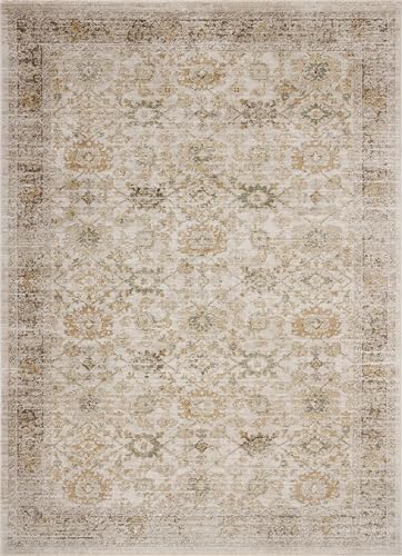 Loloi Magnolia Home Pace Natural/Multi 5'-3" x 5'-3" Round Area Rug - Image 3