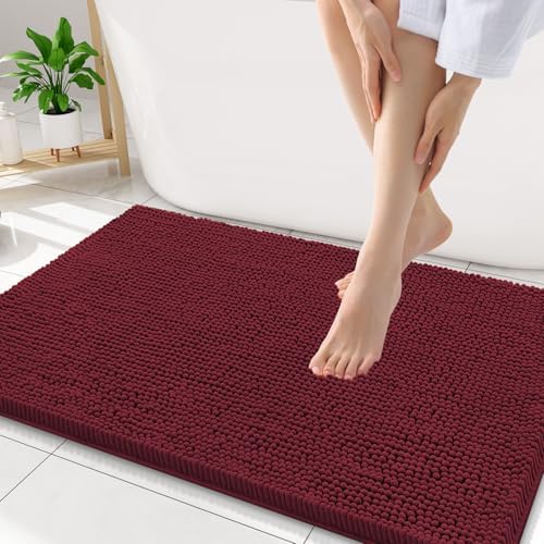 Smiry Bathroom Rugs 34X21, Luxury Chenille Extra Soft Absorbent Bath Mat by Smiry