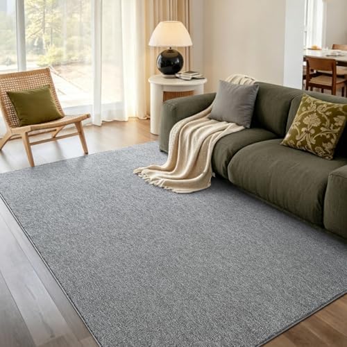 6x9 Large Grey Area Rug Washable Non-Slip Soft Thin for Living Room Bedroom by Unknown