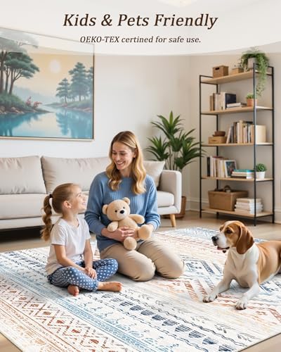 Miukiki Hallway 2x8 Runner Rug Washable Non Slip Kitchen Rug Multi - Image 5