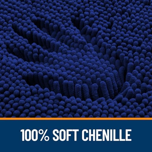 OLANLY Large Bathroom Rugs 59x35, Extra Soft Absorbent Chenille Bath Rugs - Image 3
