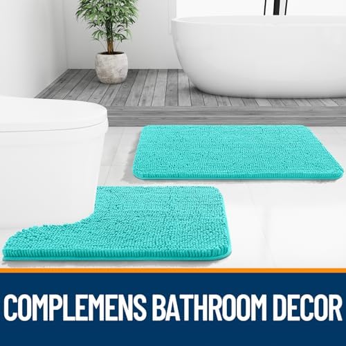 OLANLY Large Bathroom Rugs 40x32, Extra Soft Absorbent Chenille Bath Rugs - Image 7