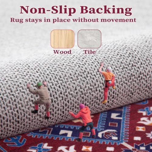 SERISSA 5x7 Washable Non Slip Boho Area Rug for Living Room - Image 5