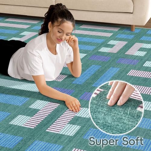 cotiled Boho 5x7 Area Rugs for Living Room: Soft Moroccan Washable Rug - Image 3