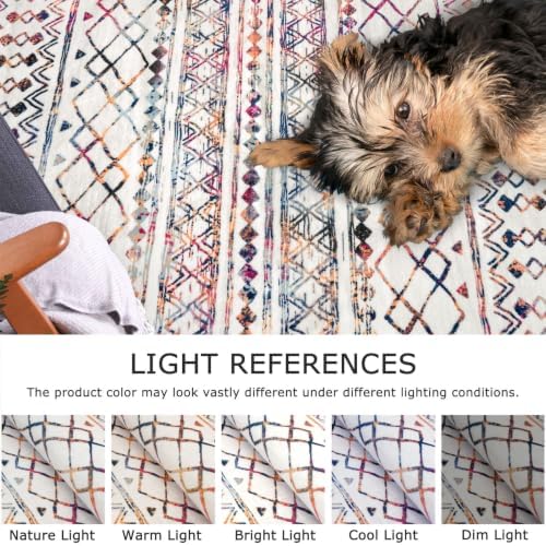 KUTA 2x6 Washable Runners for Hallways, Multi-Color Moroccan Boho Runner - Image 5