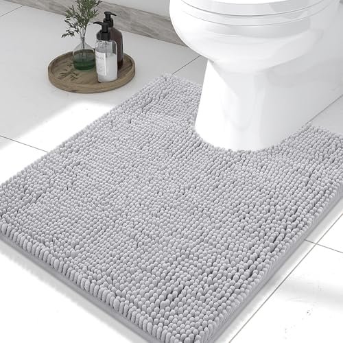 Smiry Toilet Rugs U-Shaped 24x20, Extra Soft Absorbent Contoured Bath Mat by Smiry