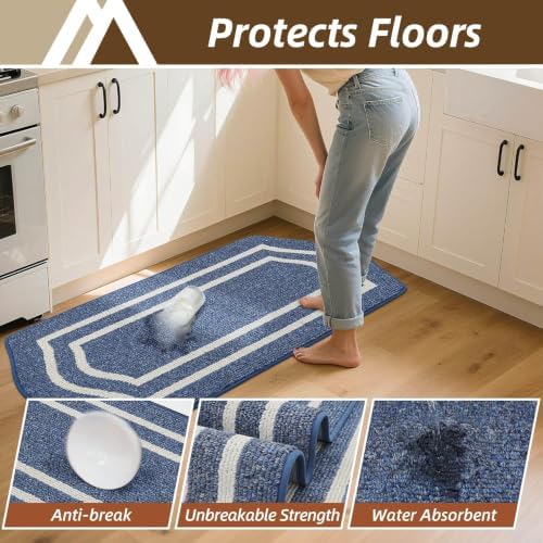 COSY HOMEER Long Kitchen Floor Mats and Rugs Non Slip Washable,24"x59" - Image 3