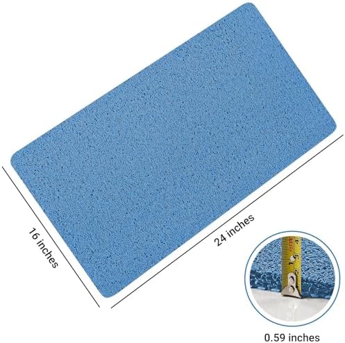 LuxStep Shower Mat Bathtub Mat Non-Slip Bath Mat with Drain, Quick Drying - Image 2