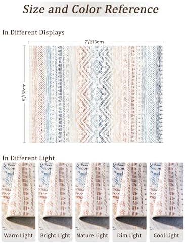 Miukiki 5x7 Washable Area Rug for Living Room, Soft Non Slip Rug Multi - Image 2