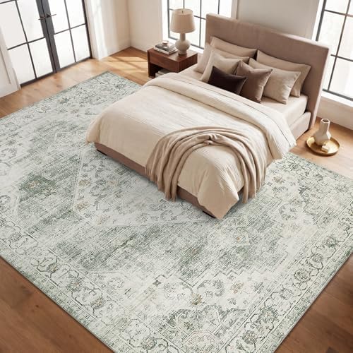Garvee Sage Green Boho 10x14 Area Rugs for Living Room Bedroom - Image 3