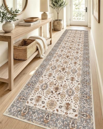 OLANLY 2'6"x12' Washable Runner Rug, Non Slip Carpet for Hallway Kitchen by OLANLY