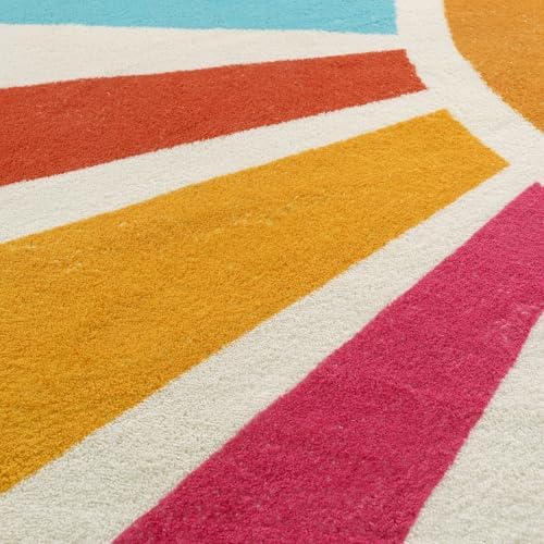 STARUIA Boho 5'x7' Area Rug, Washable Kids Rug for Playroom Classroom Dorm - Image 7