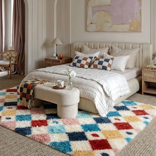 PureCozy Soft Shag Rug 8x10 Living Room High Pile Non-Slip Fluffy Carpet - Image 3
