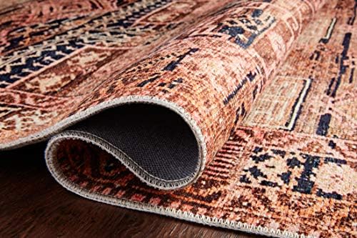 Loloi Layla Mocha/Blush 7'-6" x 9'-6" Area Rug - Image 6