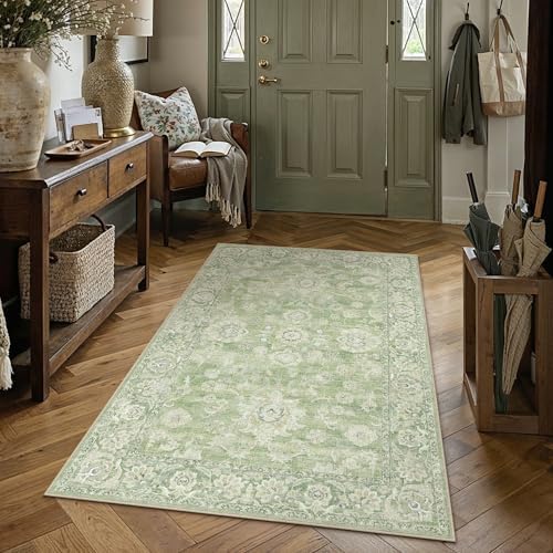 3x5 Green Neutral Area Rug - Image 3