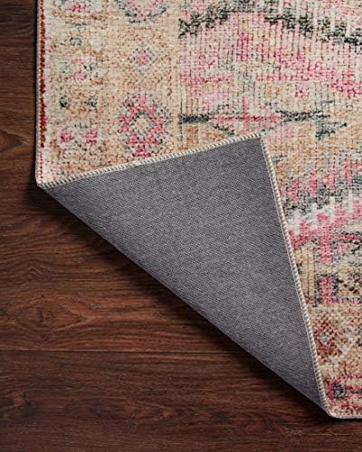 Loloi Layla Pink/Lagoon 2'-6" x 7'-6" Runner Rug - Image 7