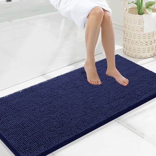Smiry Bathroom Rugs 47X20, Luxury Chenille Extra Soft Absorbent Bath Mat by Smiry