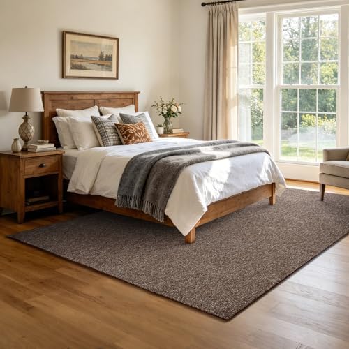 6x9 Large Coffee/White Area Rug Washable Non-Slip for Living Room Bedroom - Image 2