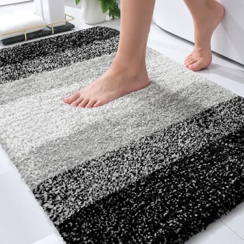 OLANLY Bathroom Rugs Mat 34x21, Extra Soft Absorbent Microfiber Bath Rugs by OLANLY