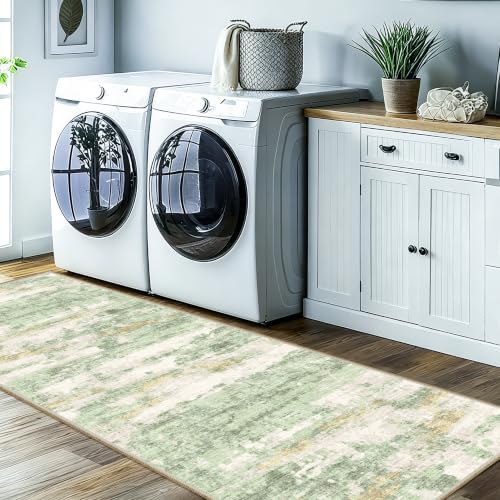 Kitchen Runner Rug 2x12 Runners Rug for Hallways Non-Slip,Long Abstract Rug Runners,Stain Resistant Soft Washable 12 ft Runner Rugs,Ultra-Thin Carpet for Entryway,Dining,Laundry Room - Image 7