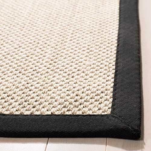 SAFAVIEH Natural Fiber Runner Rug 2'6"x10' Sisal Textured, Marble NF143A - Image 6
