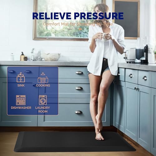 FEATOL 9/10 Extra Thick-Anti Fatigue Mat for Standing Desk & Kitchen Floor - Image 4